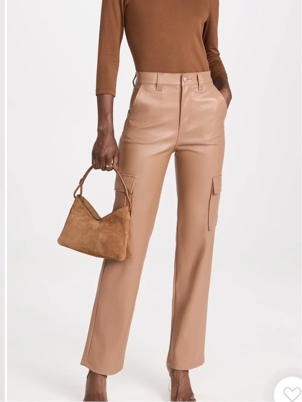 Pistola Cassie Faux Leather Cargo Pants